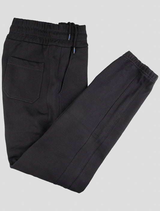 Kiton Knt Blue Cotton Jogging Pants
