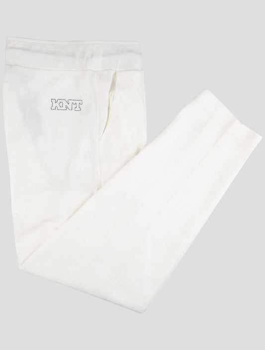 Kiton Knt White Cotton Pa Jogging Pants