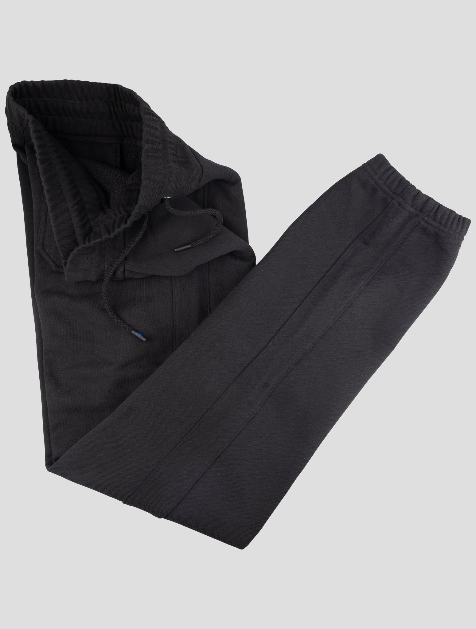 Kiton Knt Black Cotton Jogging Pants