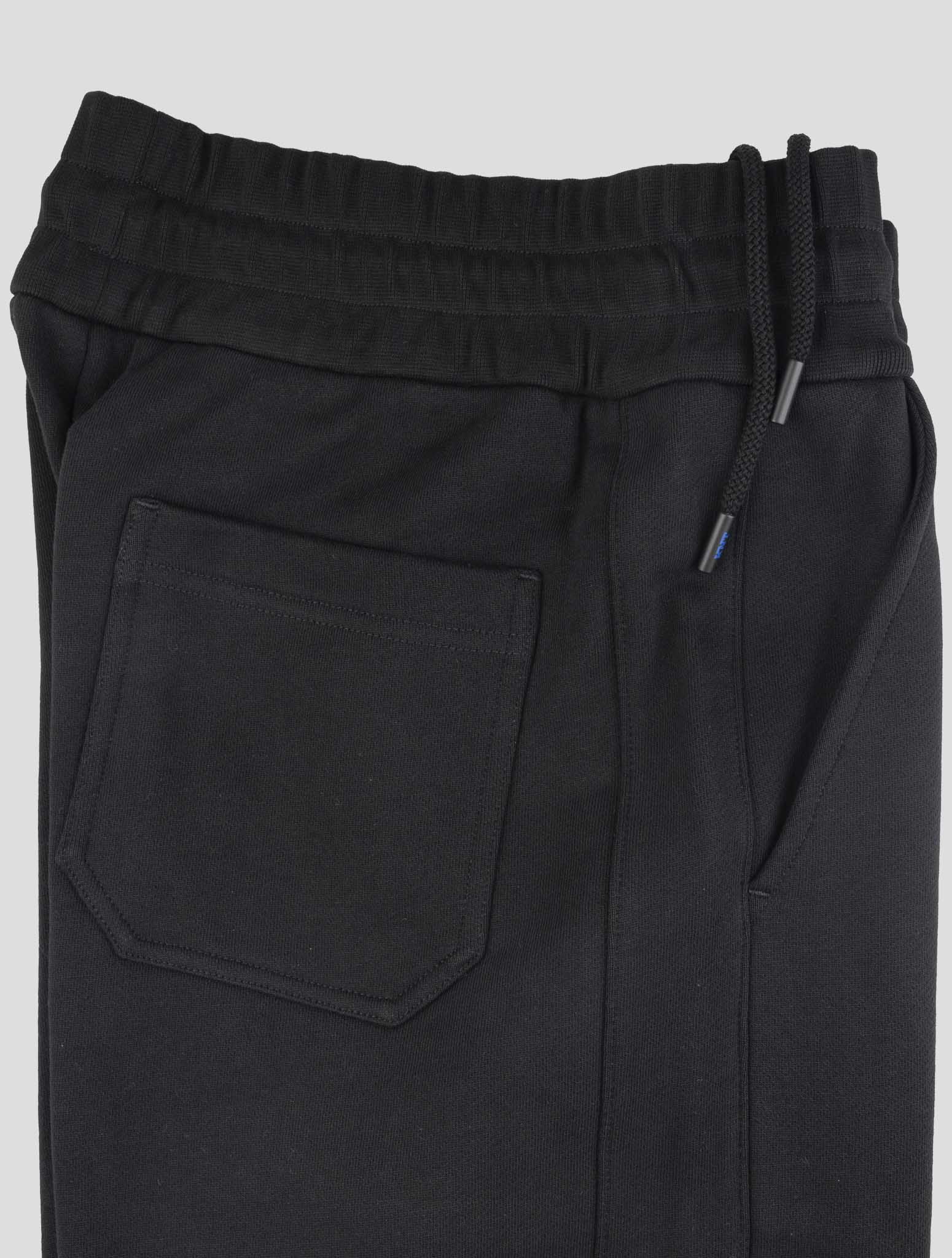 Kiton Knt Black Cotton Jogging Pants