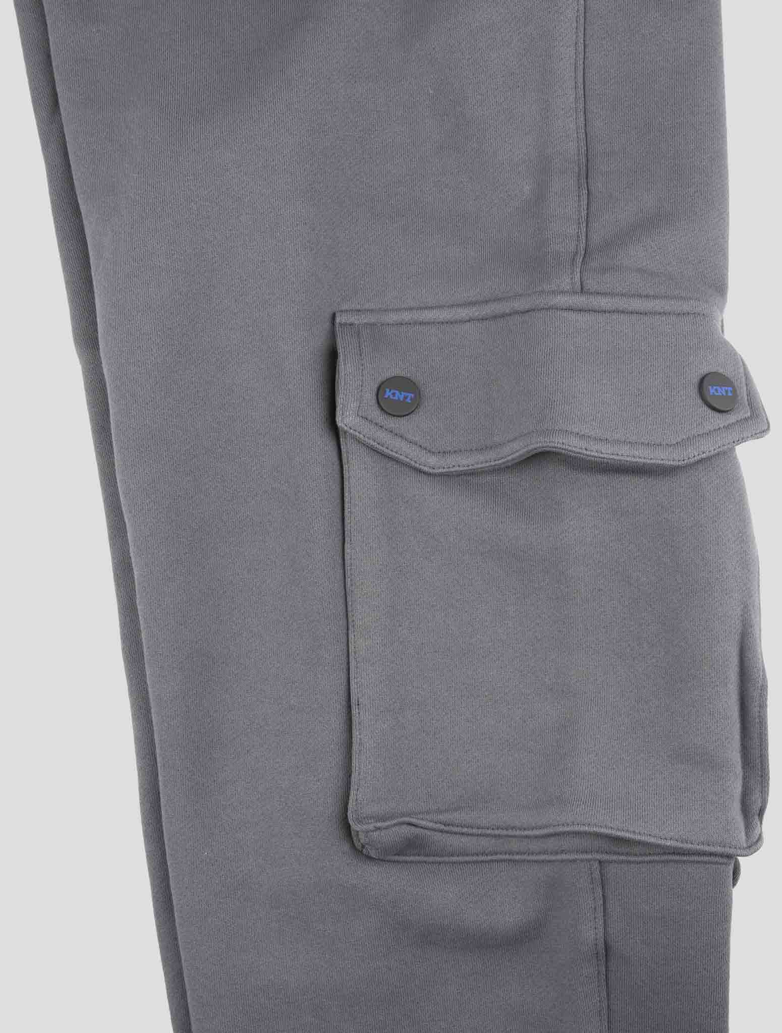 Kiton Knt Gray Cotton Jogging Pants