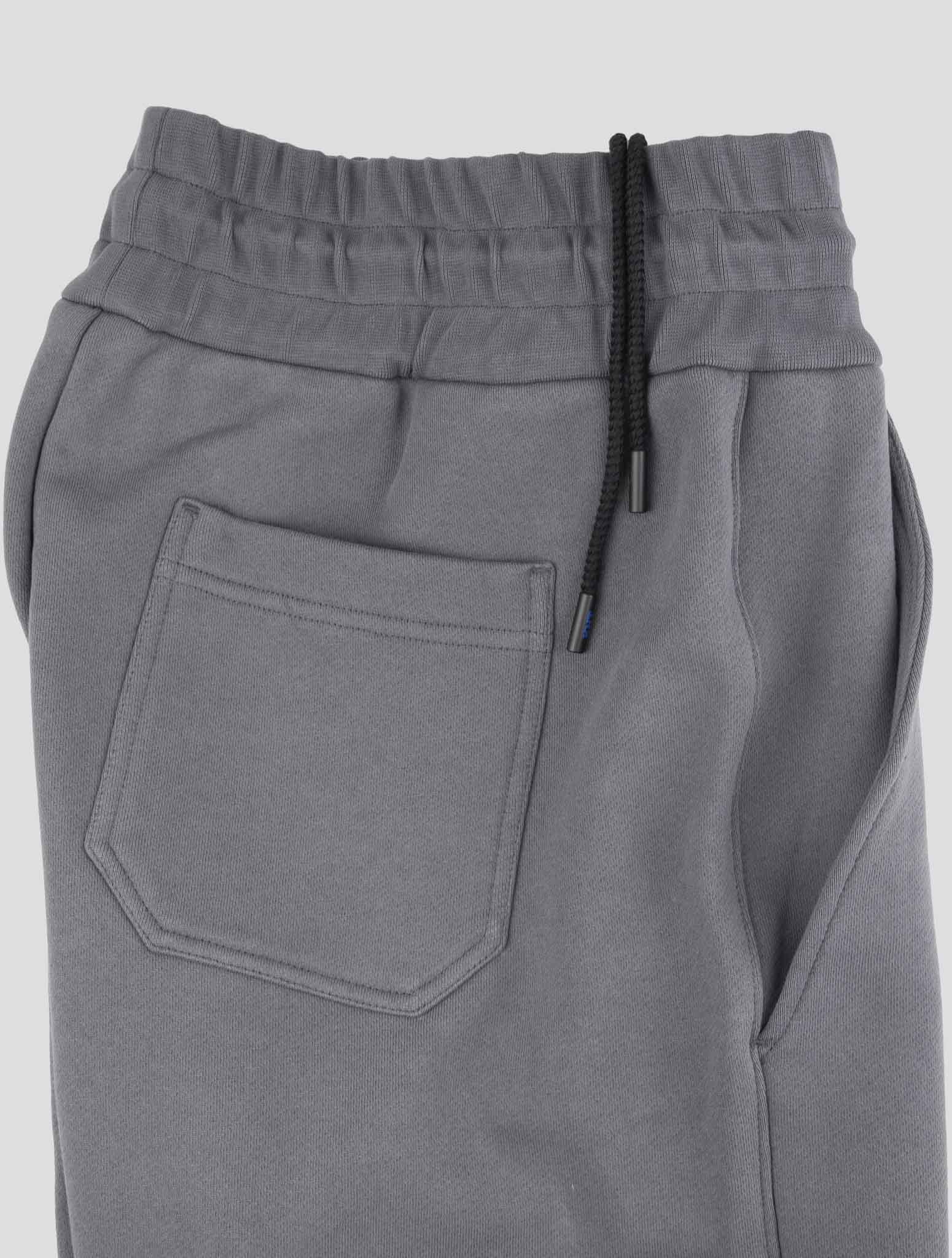Kiton Knt Gray Cotton Jogging Pants