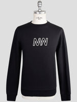 Kiton Knt Black Cotton Sweater Crewneck