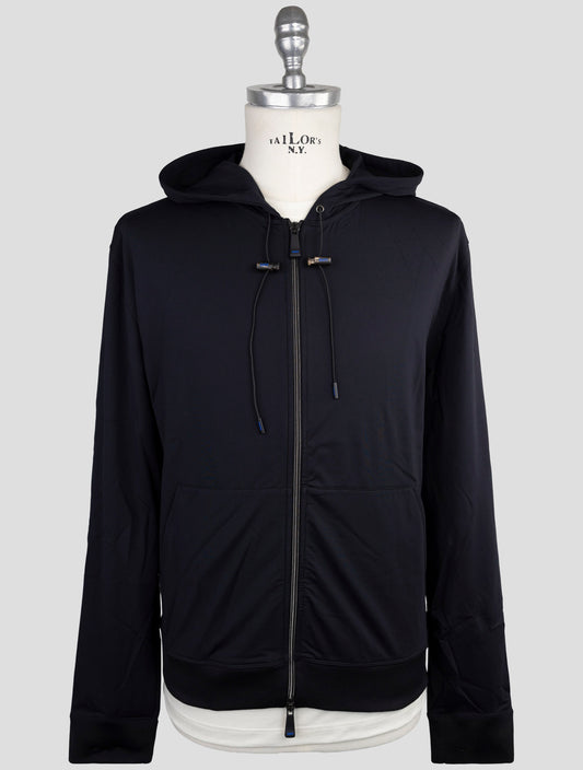 Kiton Knt Blue Pa Ea Sweater Full Zip
