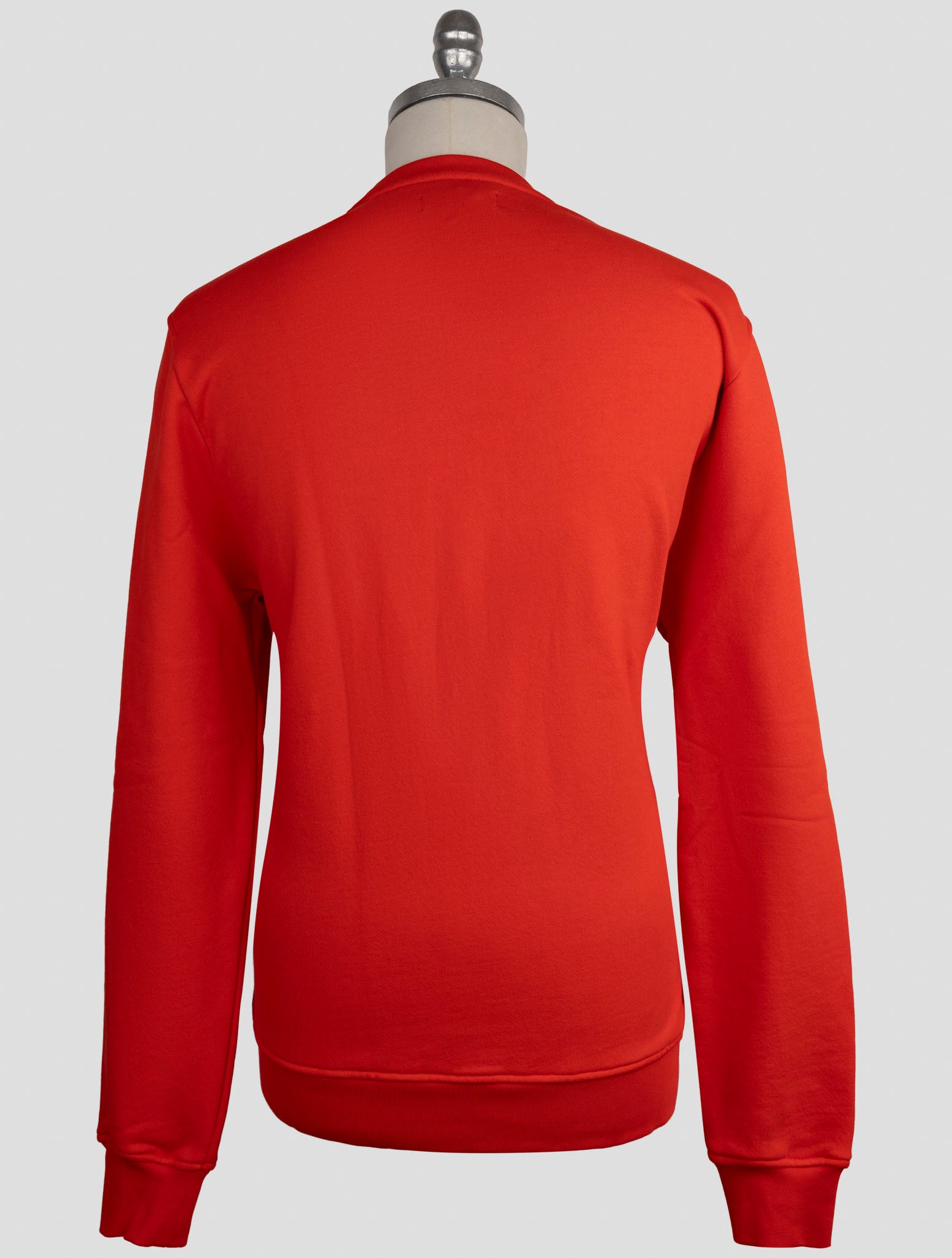 Kiton Knt Red Cotton Sweater Crewneck