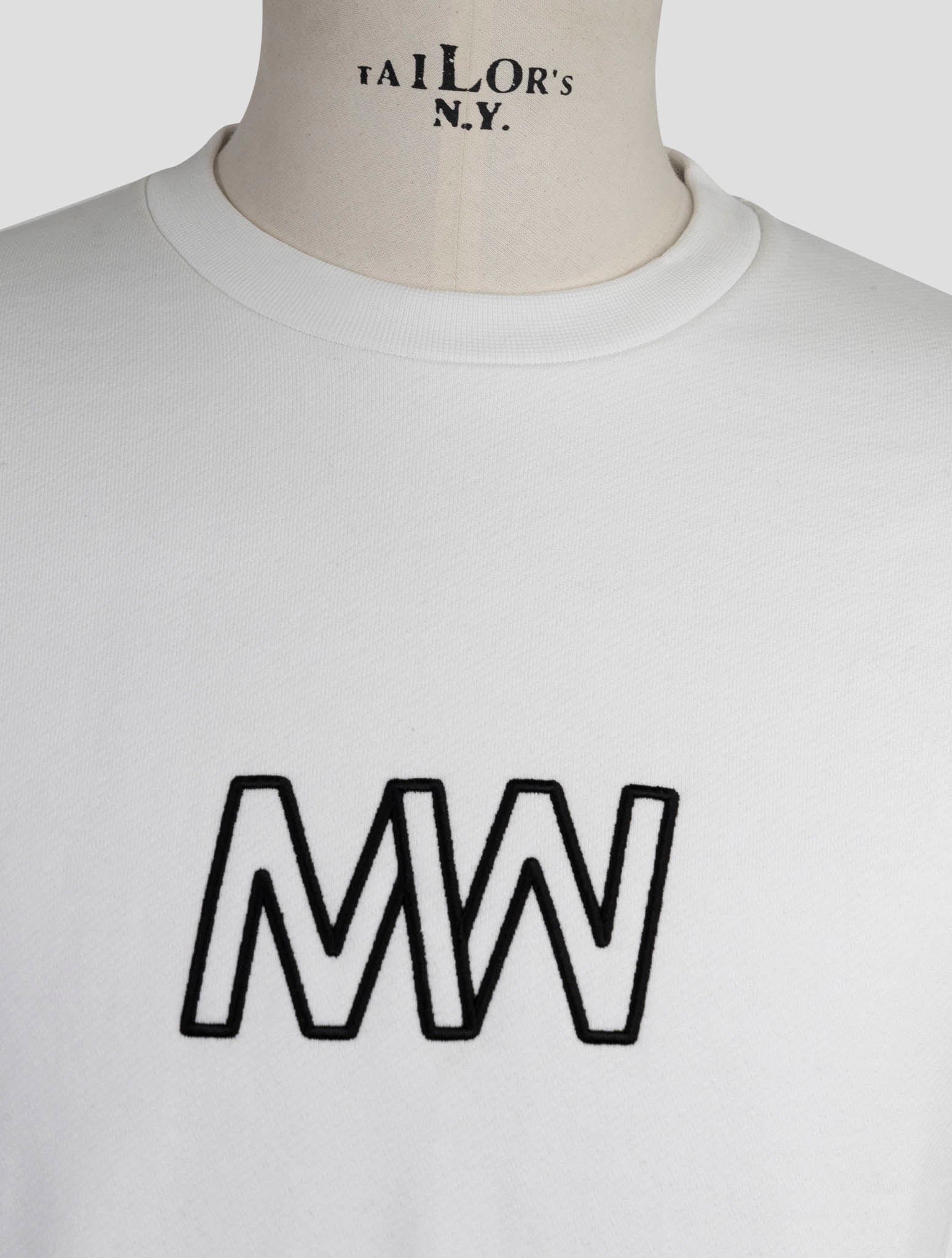 Kiton Knt White Cotton Sweater Crewneck