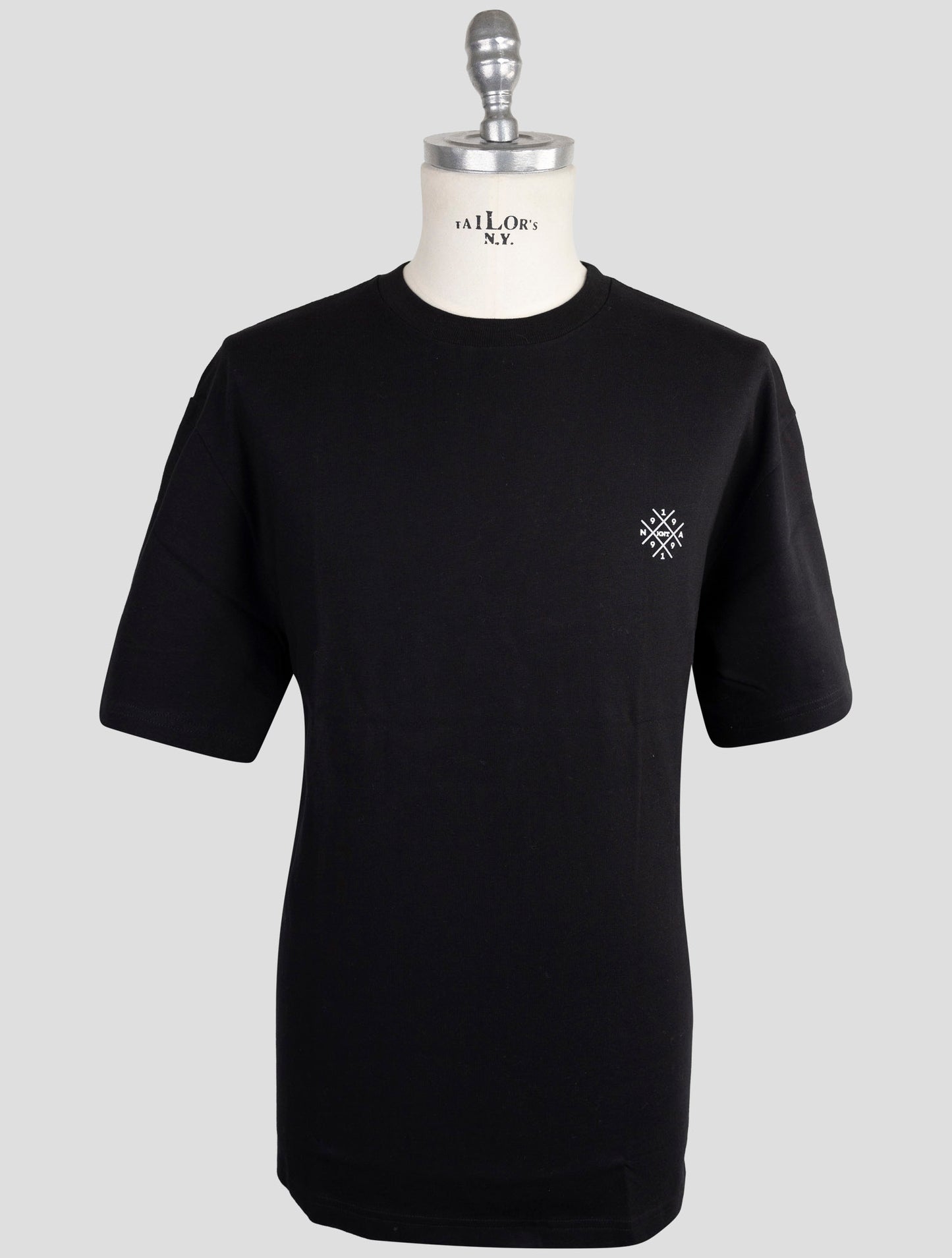 Kiton Knt Black Cotton T-Shirt