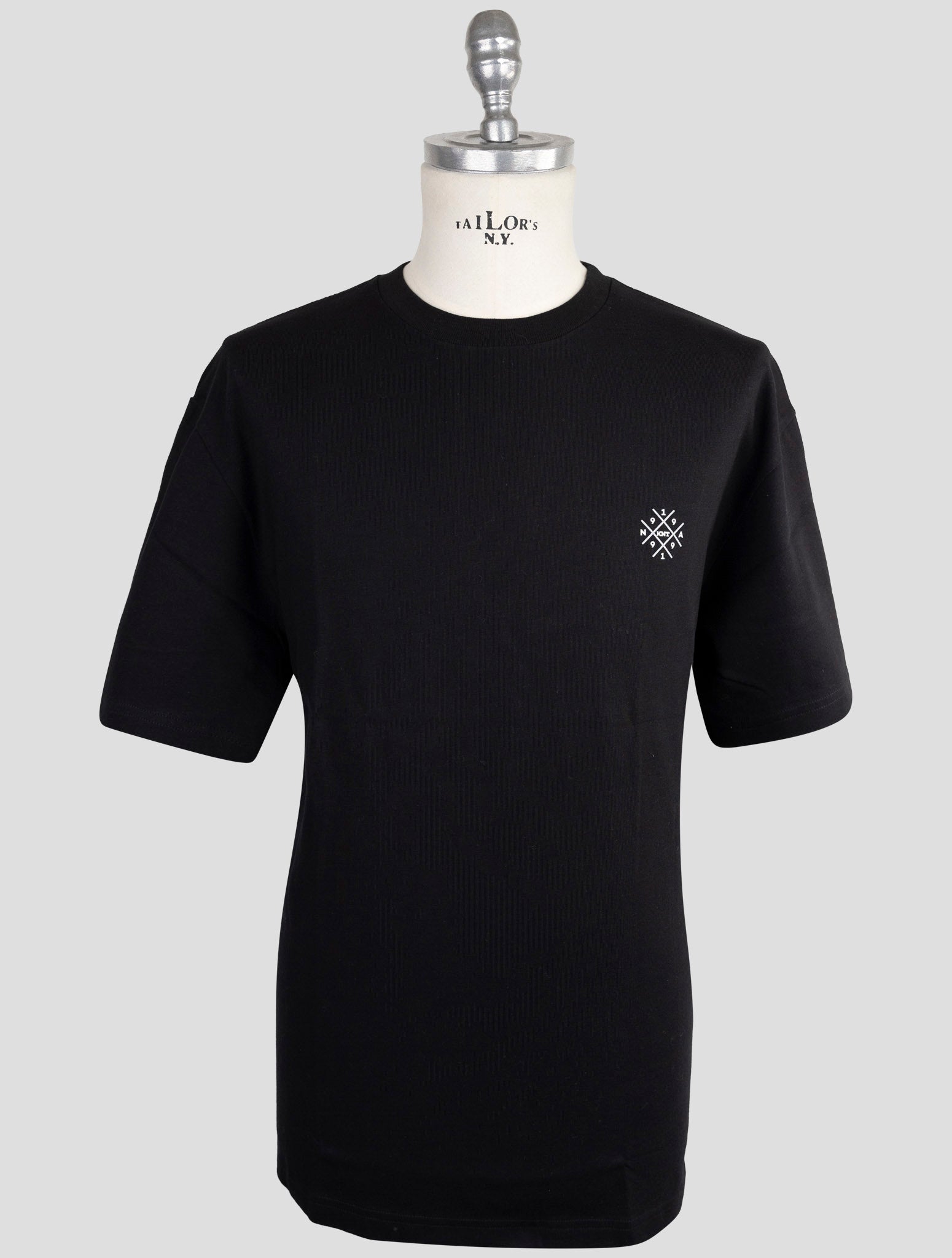 Kiton Knt Black Cotton T-Shirt