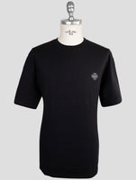 Kiton Knt Black Cotton T-Shirt