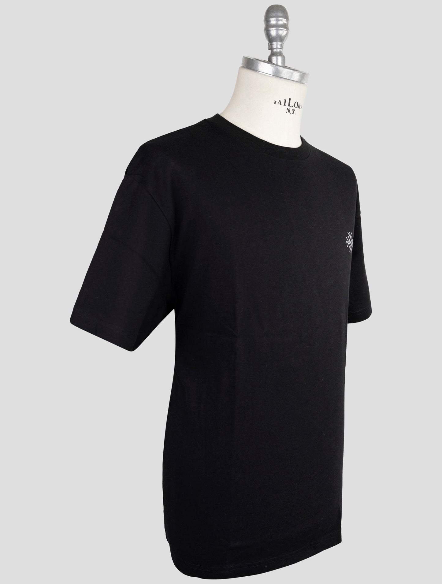 Kiton Knt Black Cotton T-Shirt