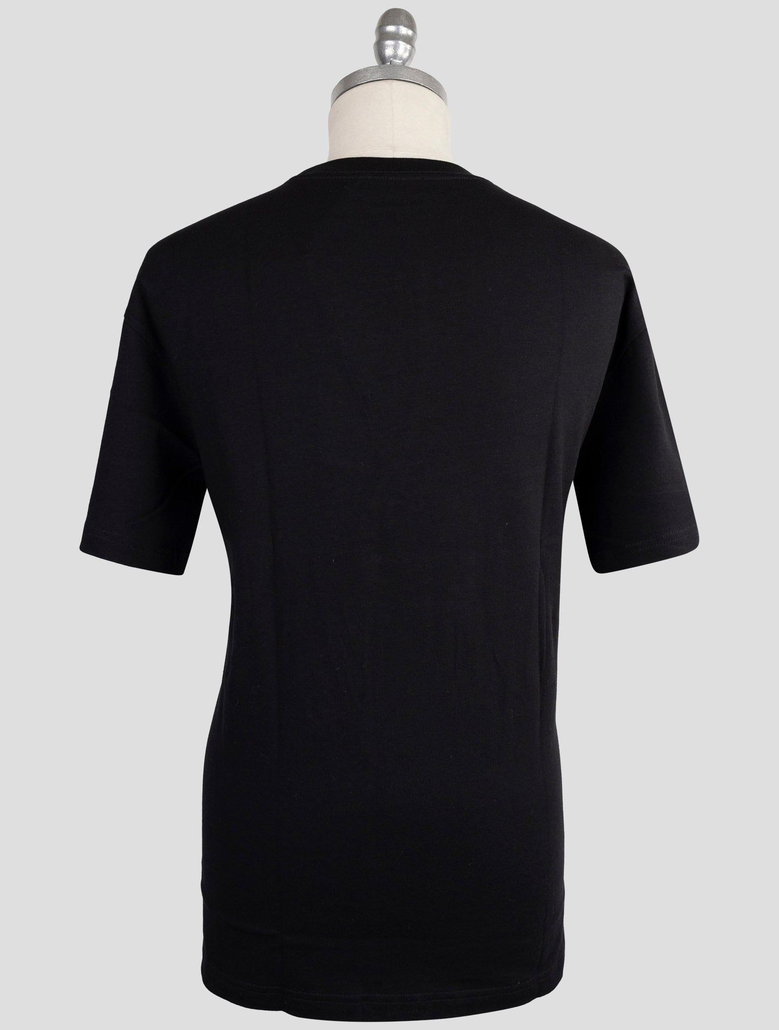Kiton Knt Black Cotton T-Shirt
