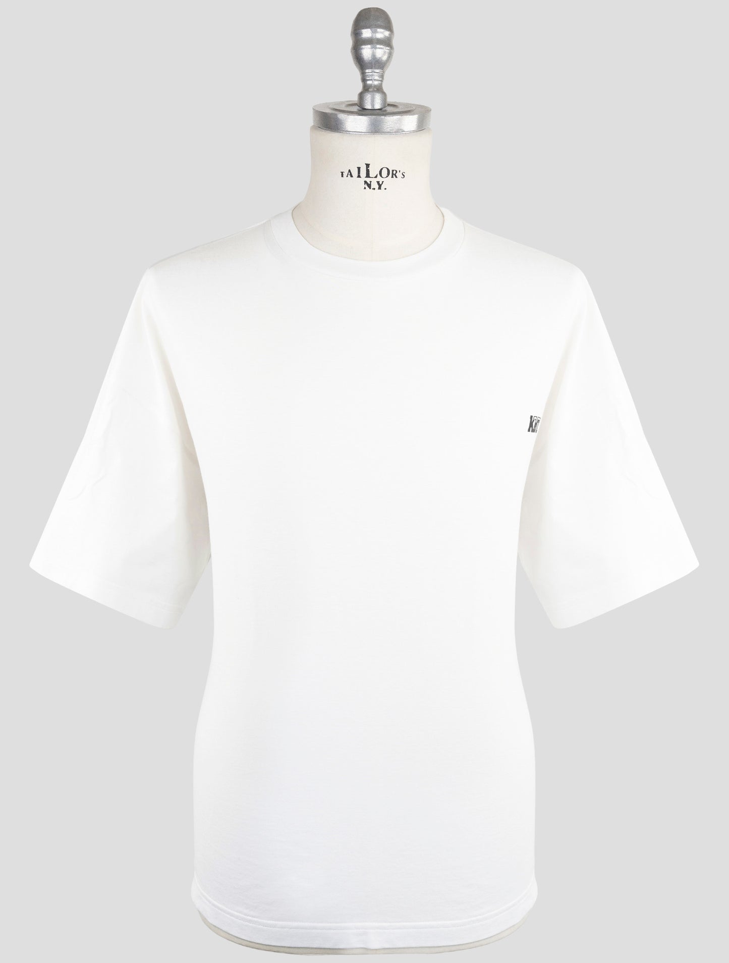 Kiton Knt White Cotton T-Shirt