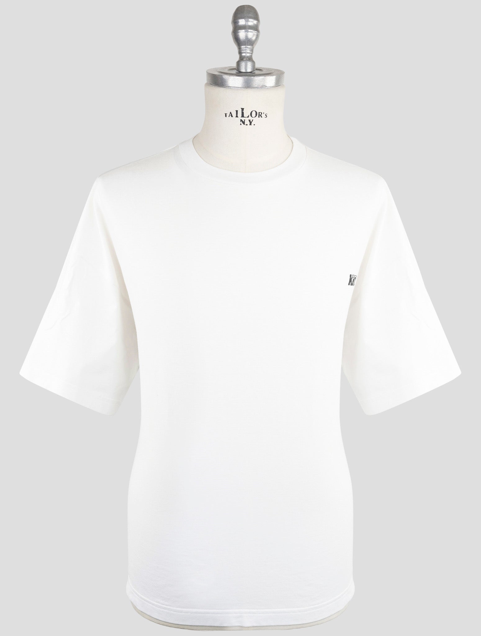 Kiton Knt White Cotton T-Shirt