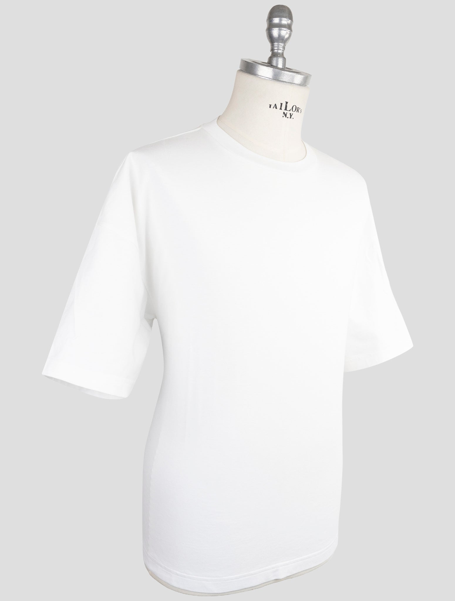 Kiton Knt White Cotton T-Shirt