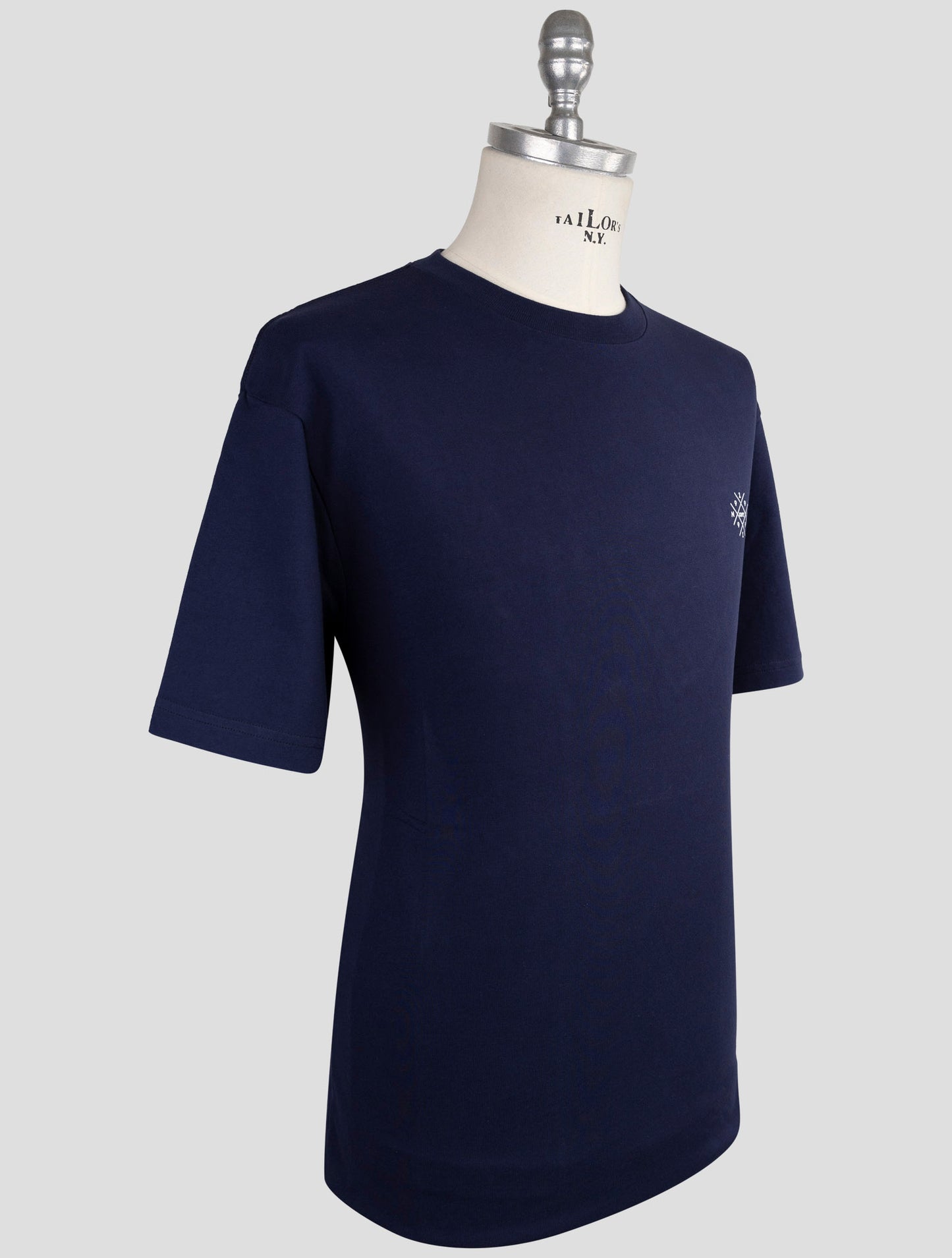 Kiton Knt Blue Cotton T-Shirt