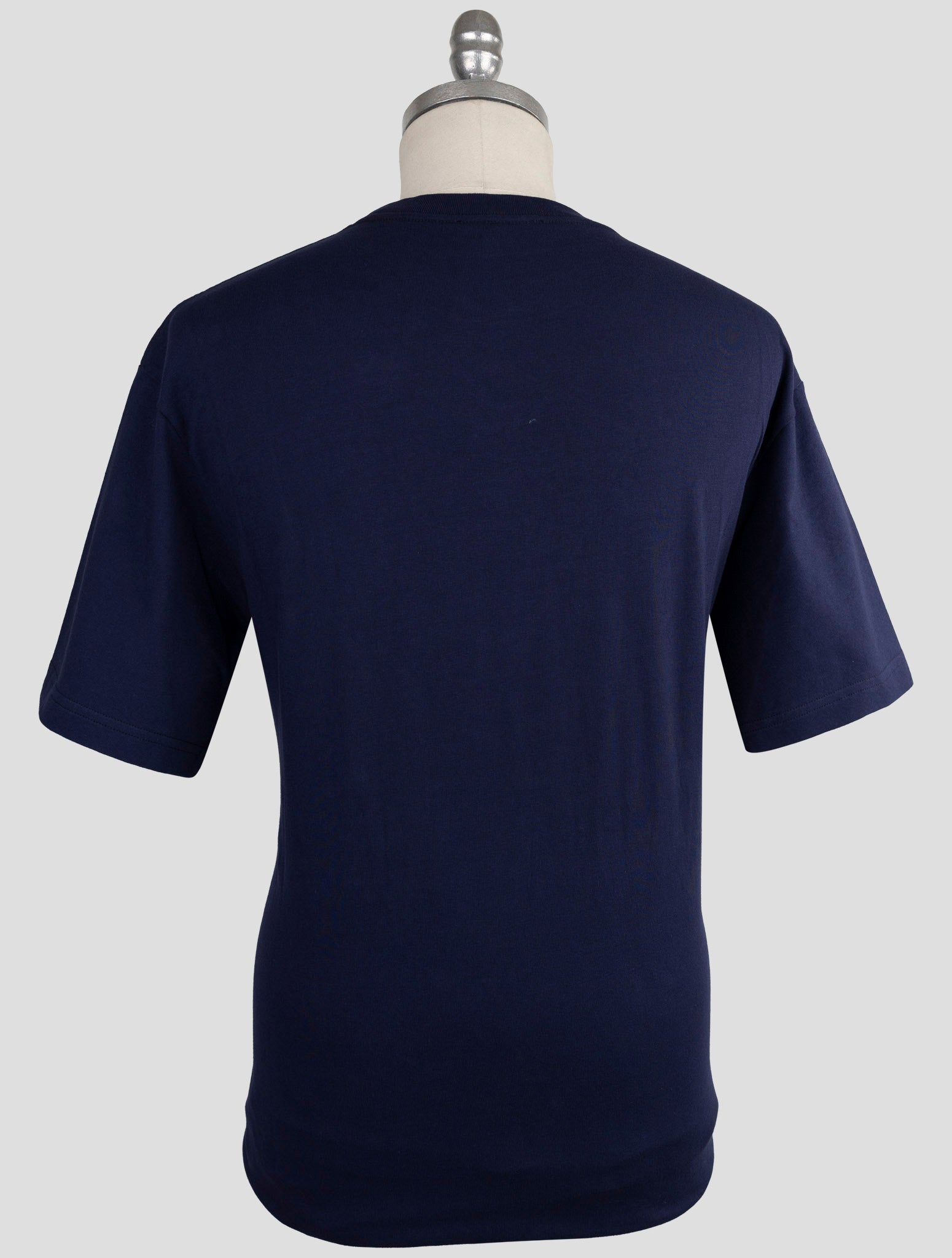 Kiton Knt Blue Cotton T-Shirt