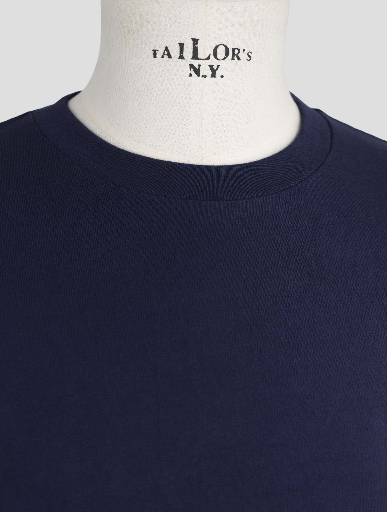 Kiton Knt Blue Cotton T-Shirt