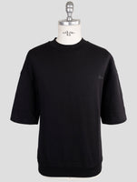 Kiton Knt Black Cotton T-Shirt