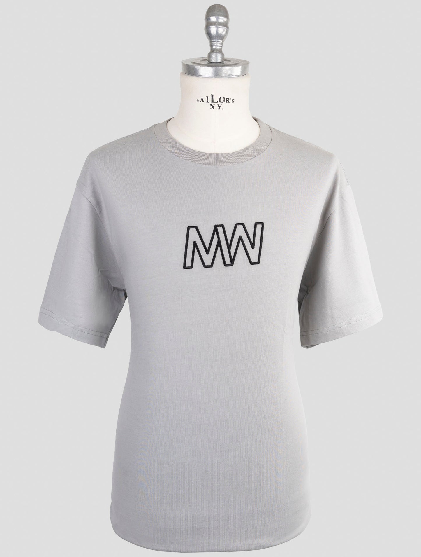 Kiton Knt Gray Cotton T-Shirt