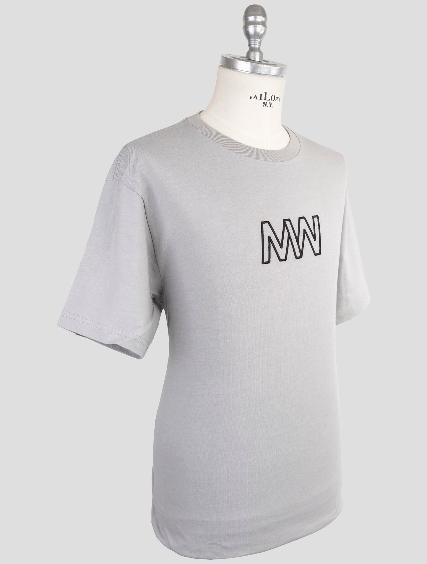 Kiton Knt Gray Cotton T-Shirt