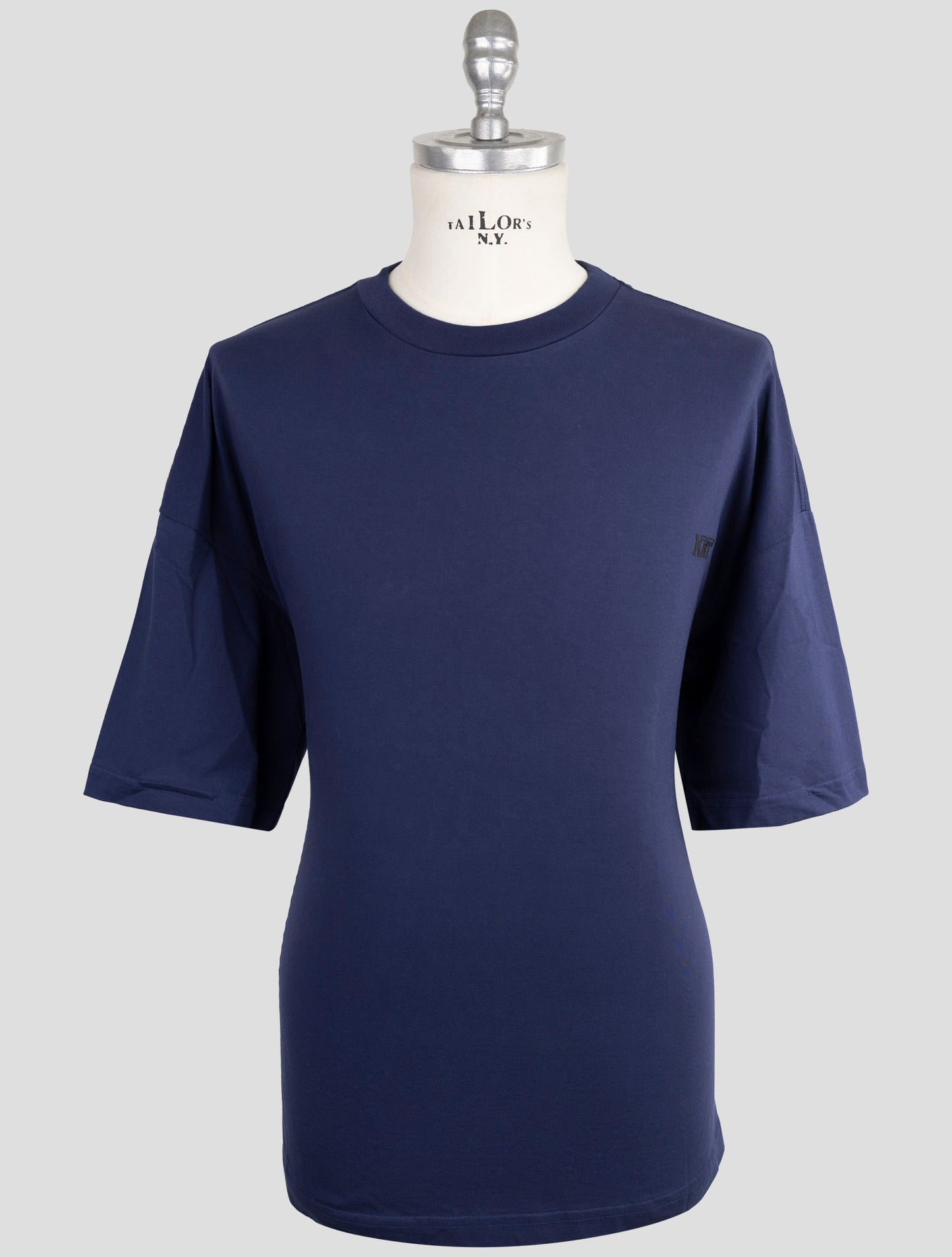 Kiton Knt Blue Cotton T-Shirt