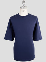 Kiton Knt Blue Cotton T-Shirt