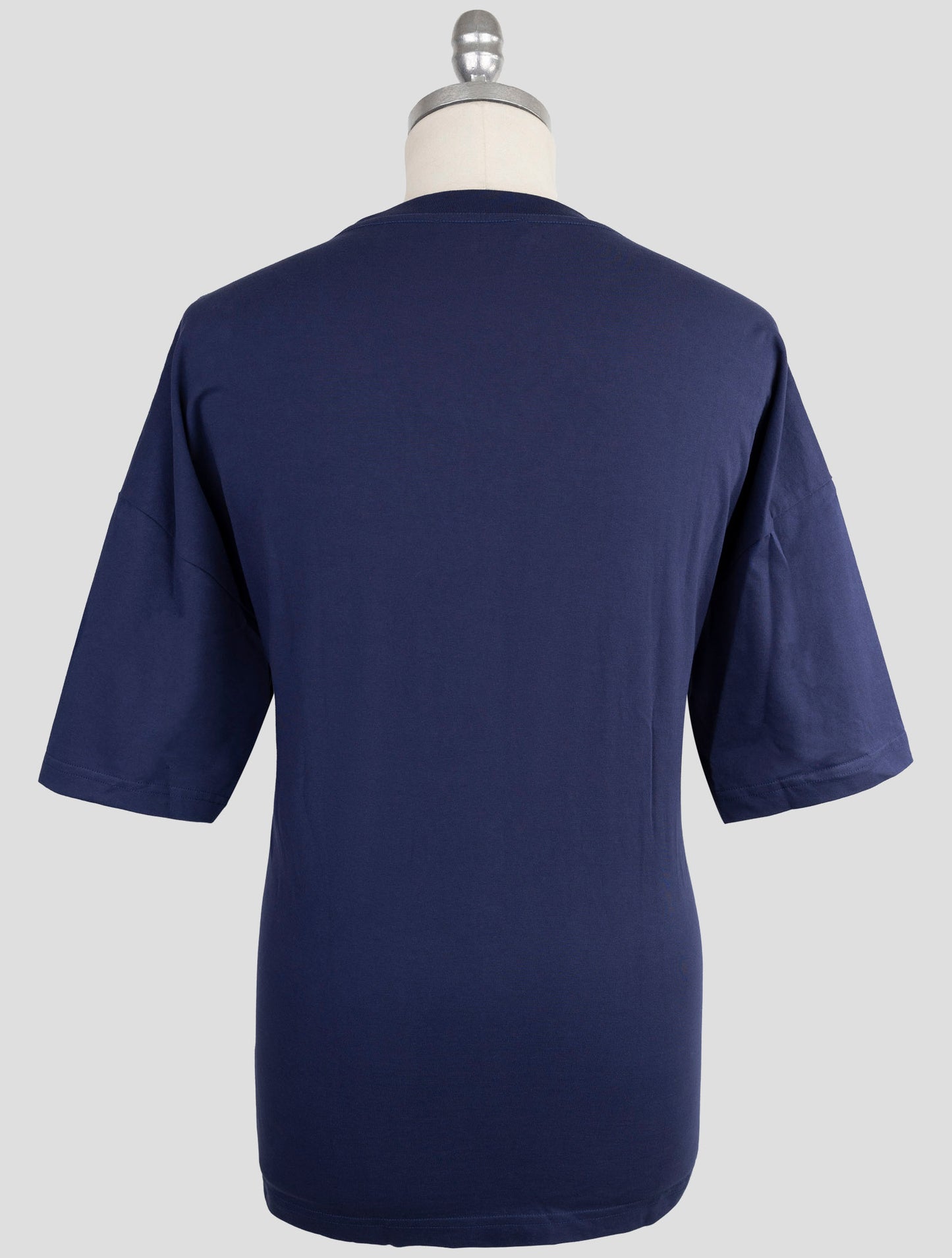 Kiton Knt Blue Cotton T-Shirt