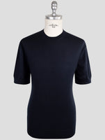 Kiton Knt Blue Cotton T-Shirt