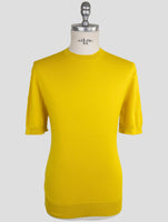 Kiton Knt Yellow Cotton T-Shirt