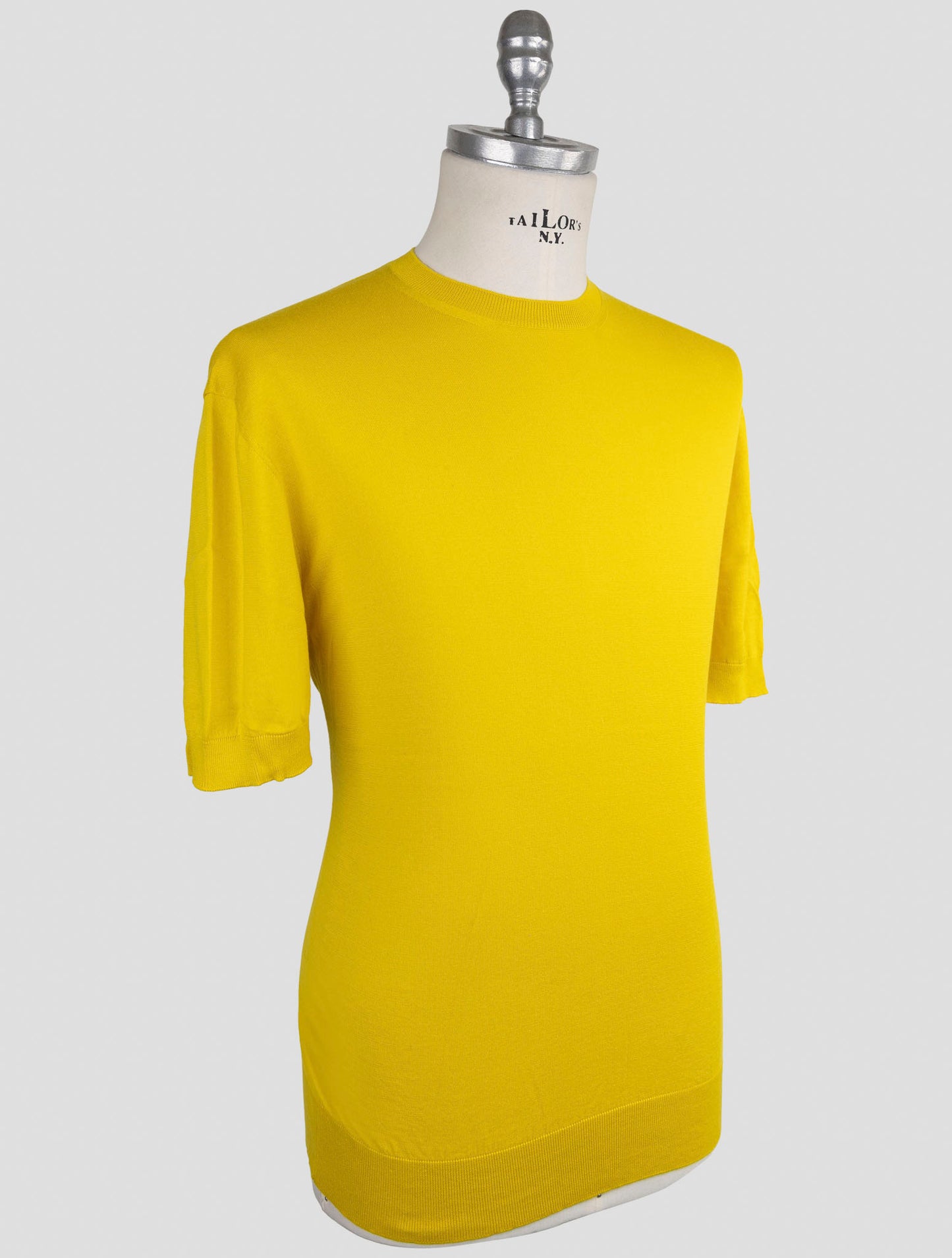 Kiton Knt Yellow Cotton T-Shirt