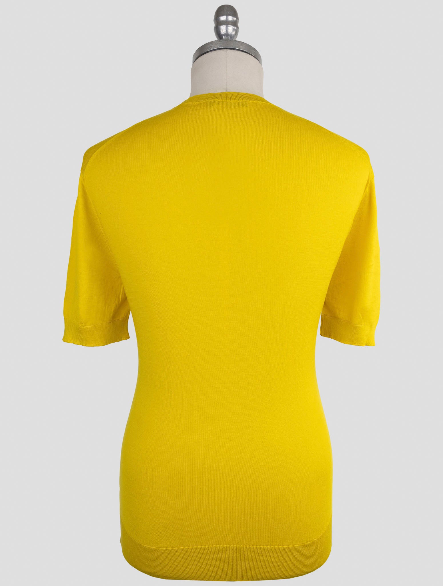 Kiton Knt Yellow Cotton T-Shirt