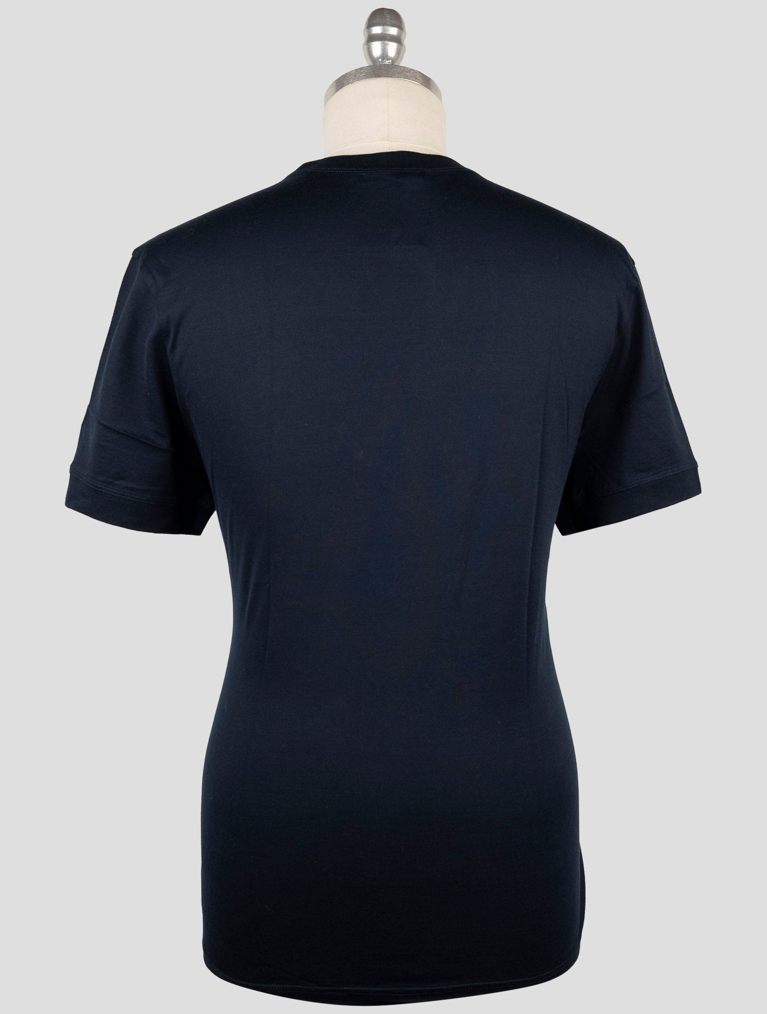 Kiton Knt Blue Cotton T-Shirt