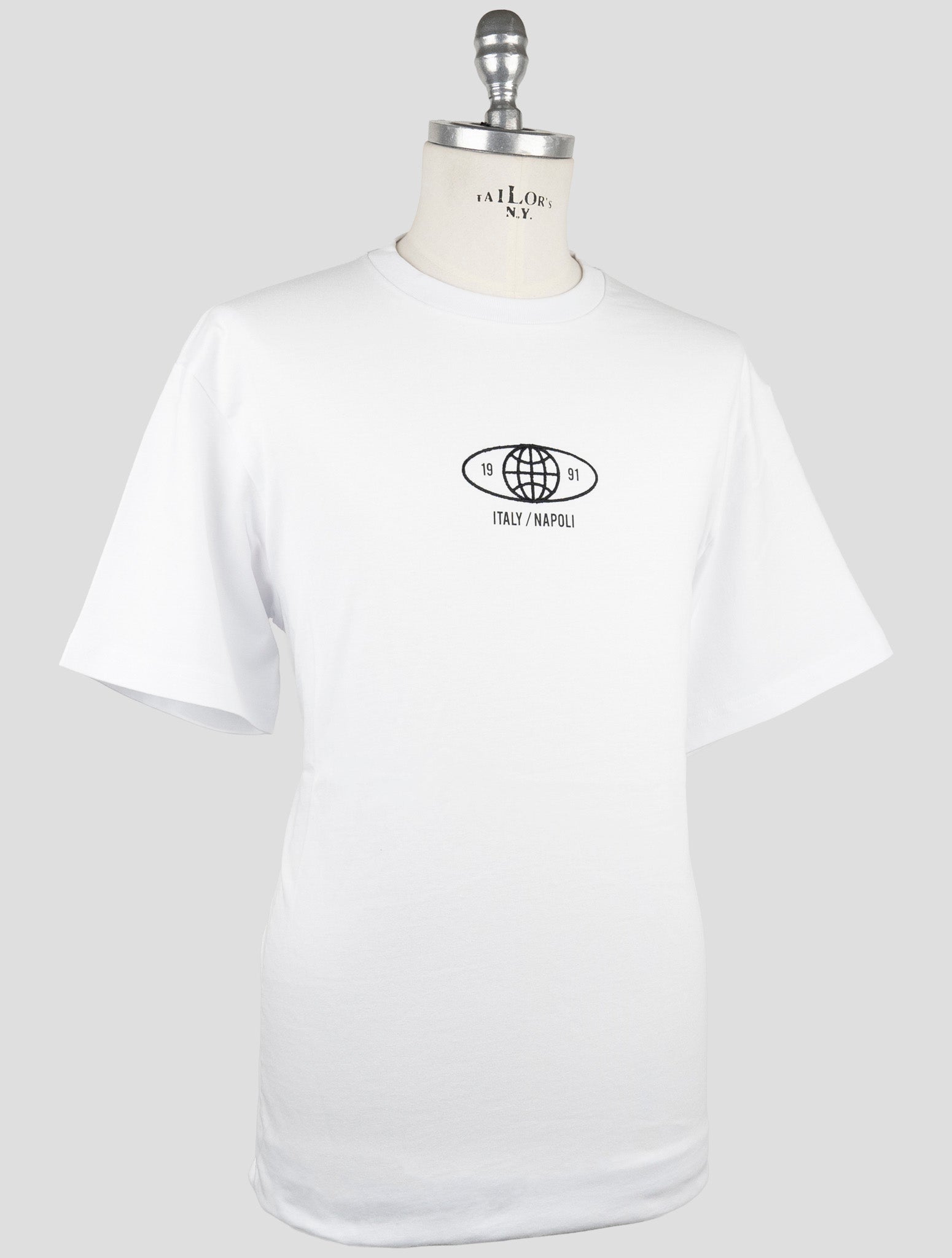 Kiton Knt White Cotton T-Shirt