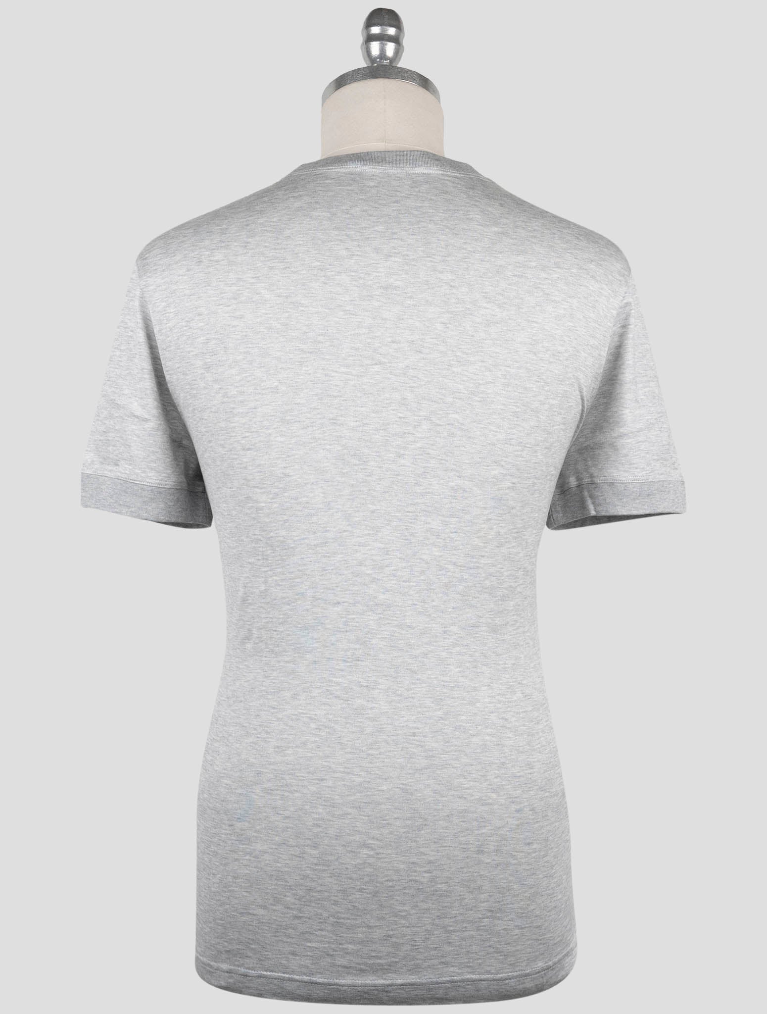 Kiton Knt Gray Cotton T-Shirt