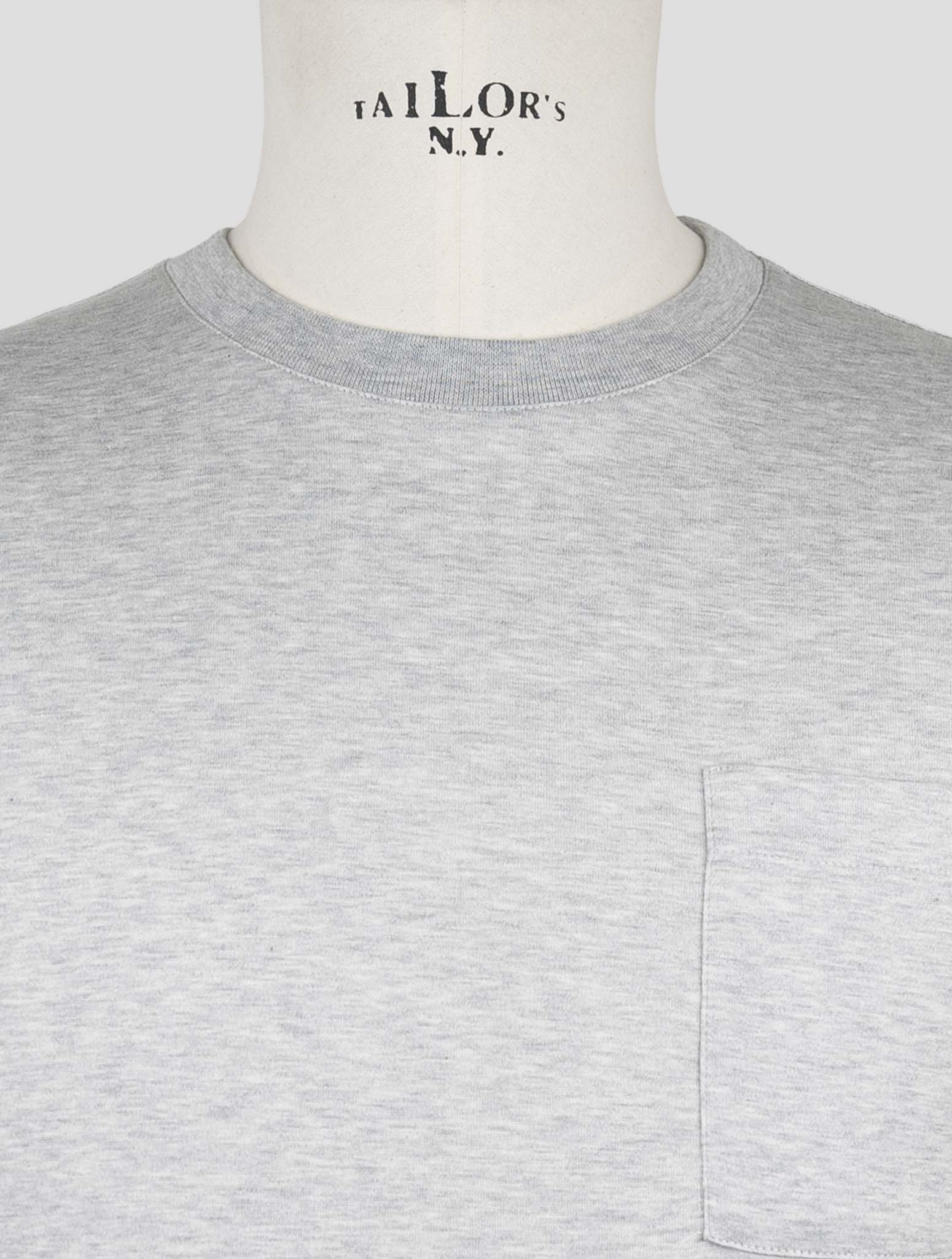 Kiton Knt Gray Cotton T-Shirt