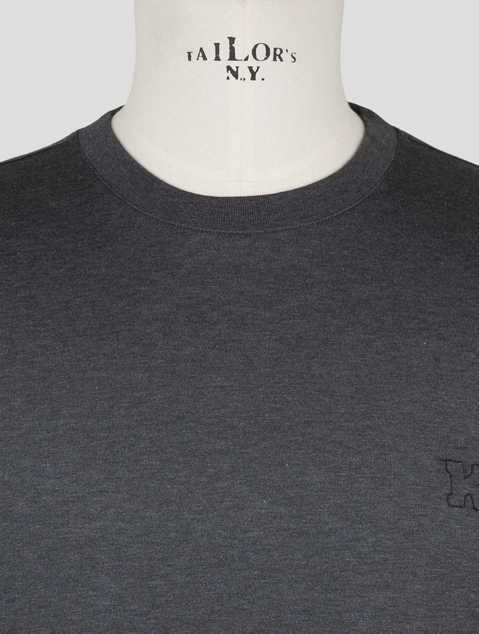 Kiton Knt Gray Cotton T-Shirt