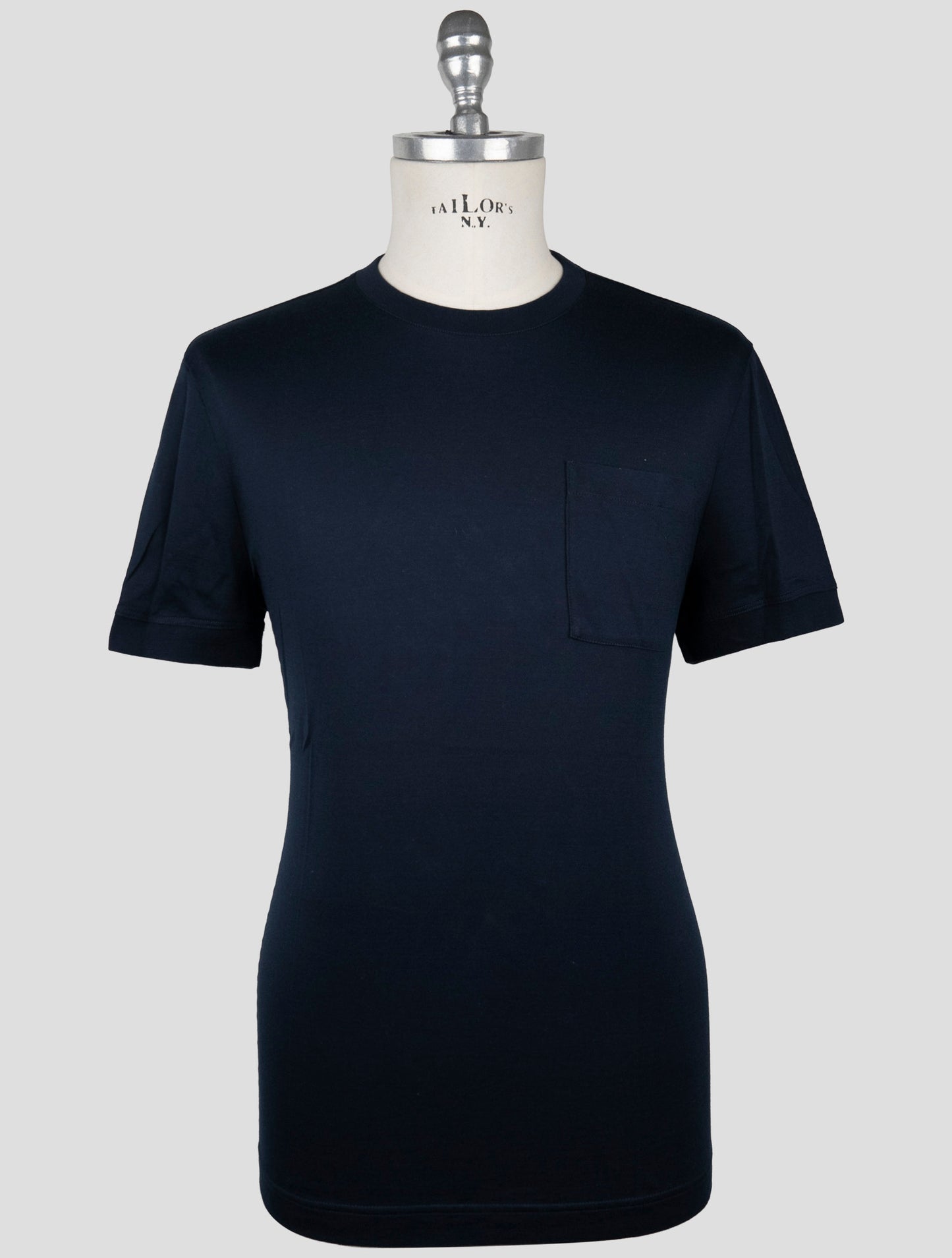 Kiton Knt Blue Cotton T-Shirt