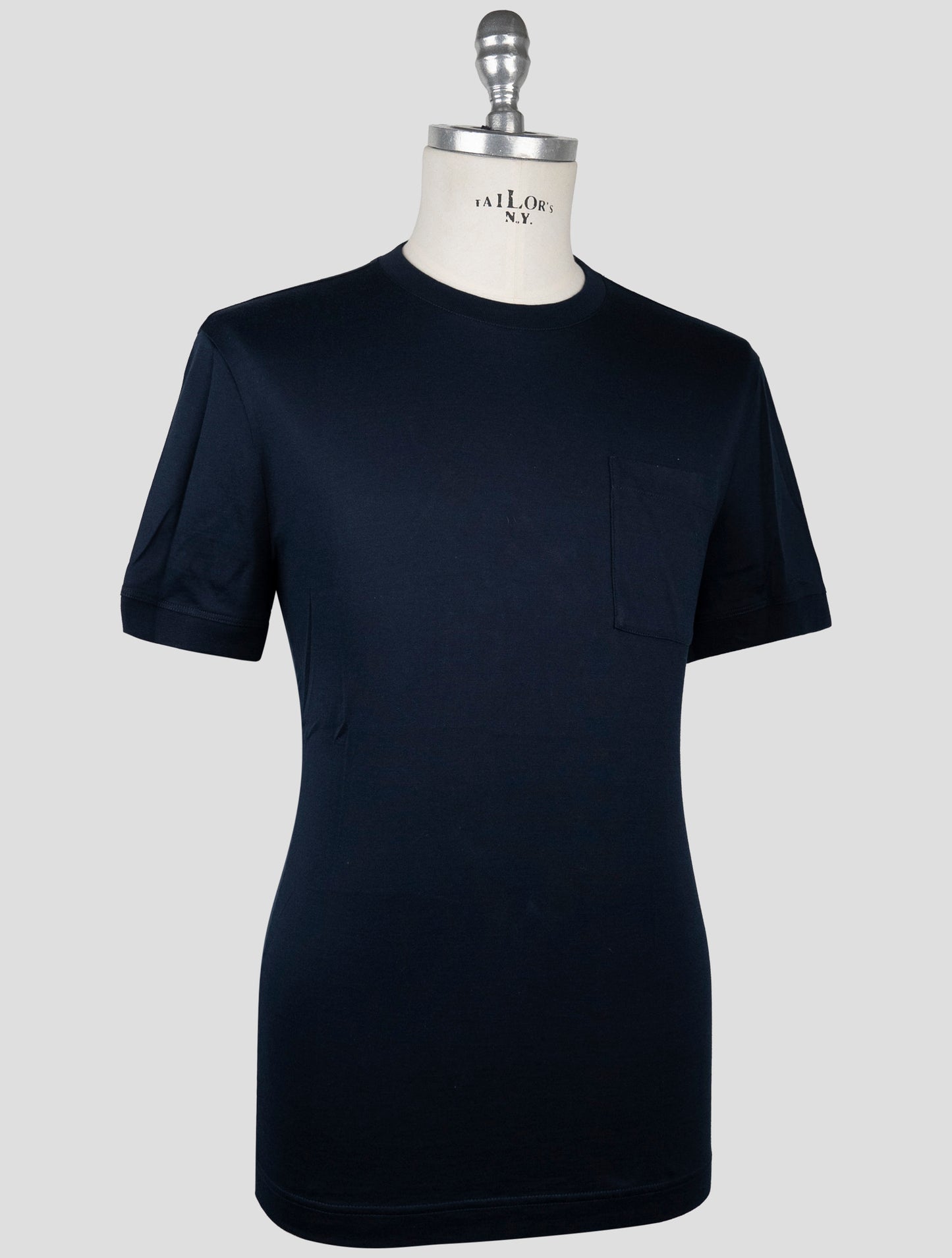 Kiton Knt Blue Cotton T-Shirt
