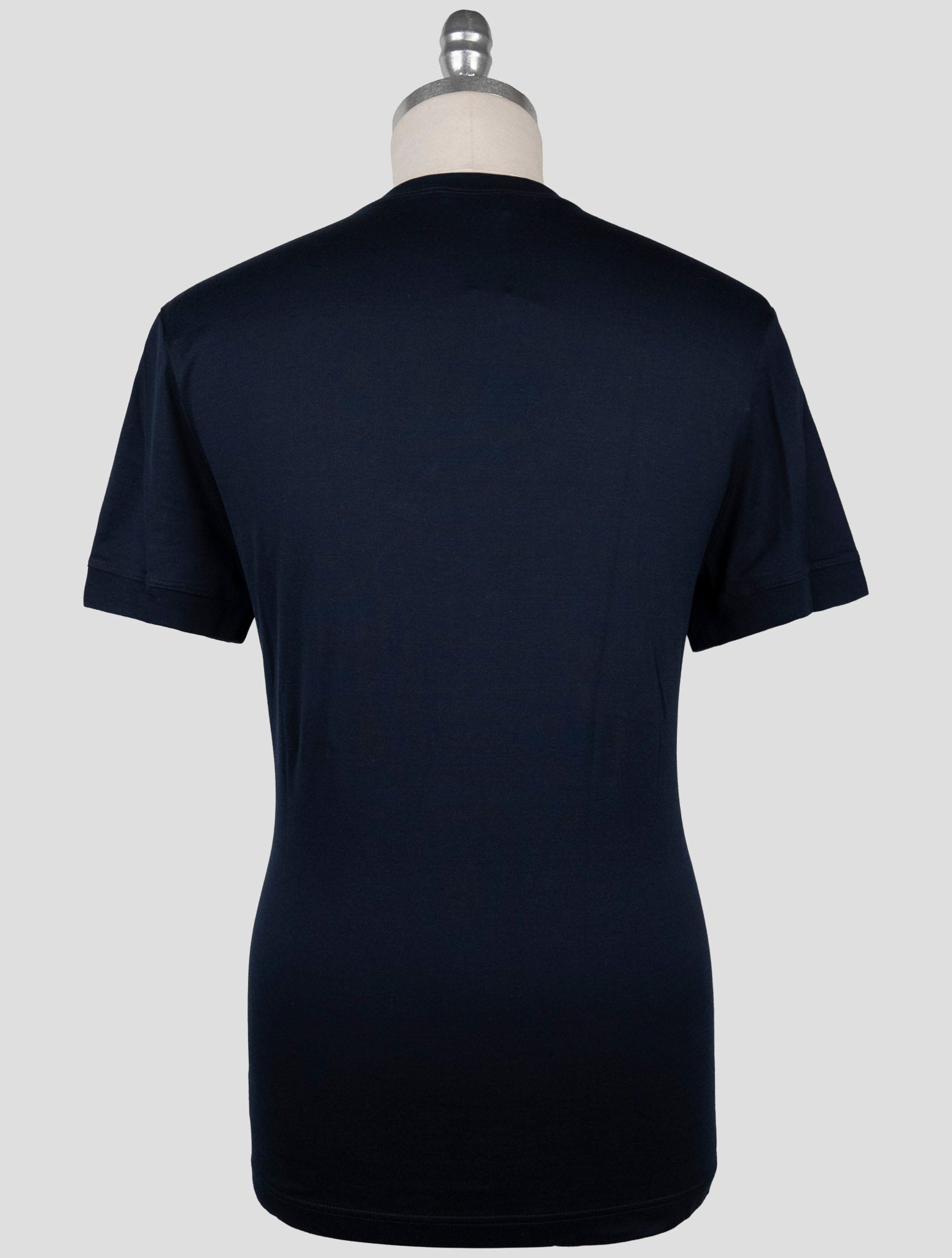 Kiton Knt Blue Cotton T-Shirt