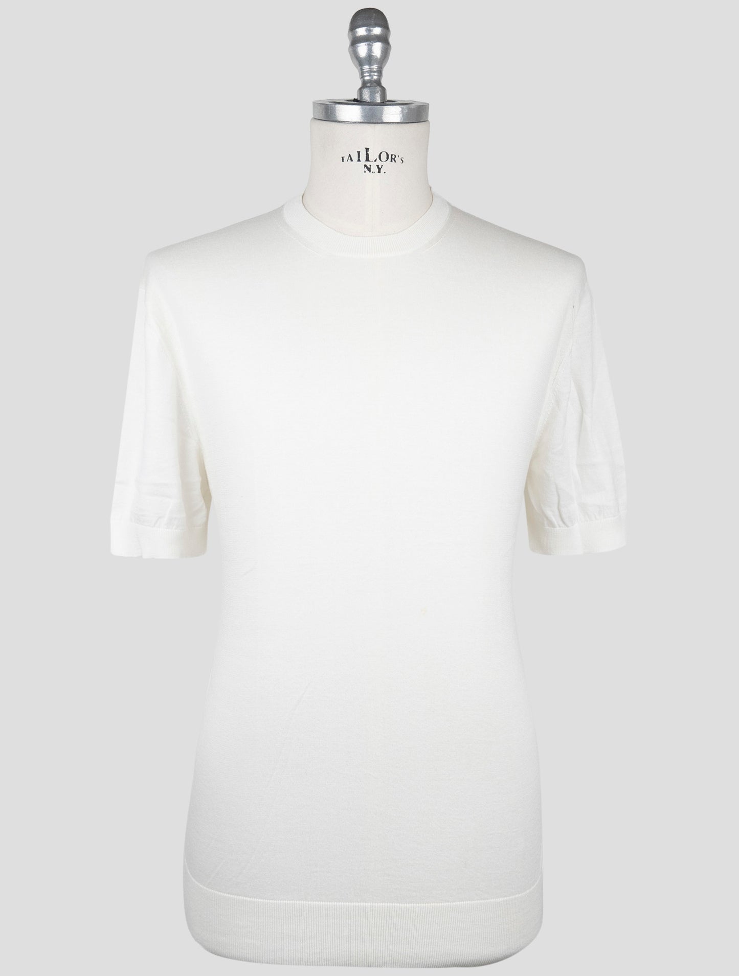 Kiton Knt White Cotton T-Shirt