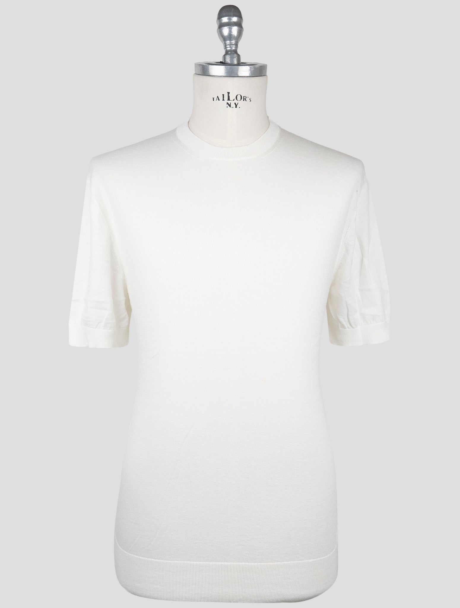 Kiton Knt White Cotton T-Shirt