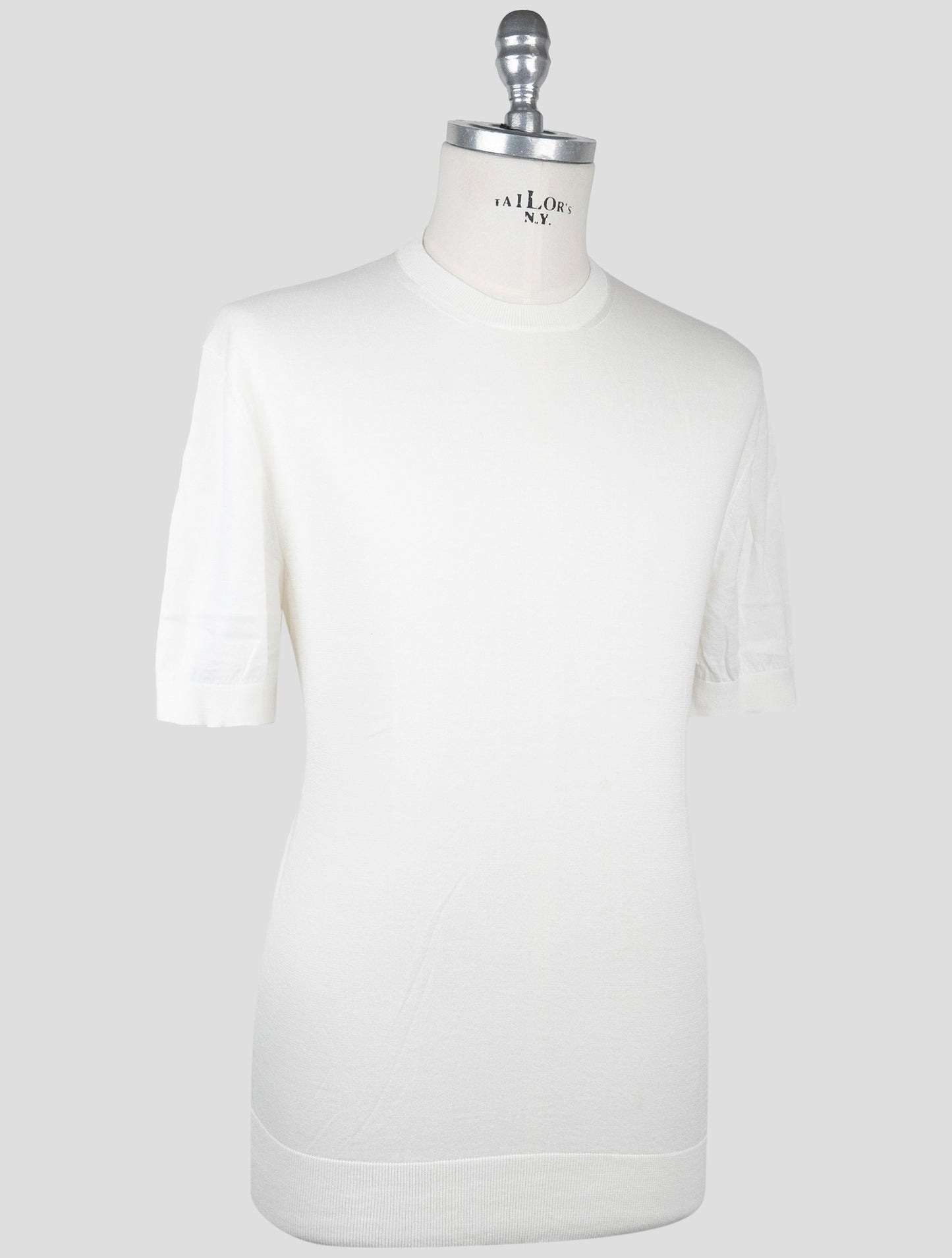 Kiton Knt White Cotton T-Shirt