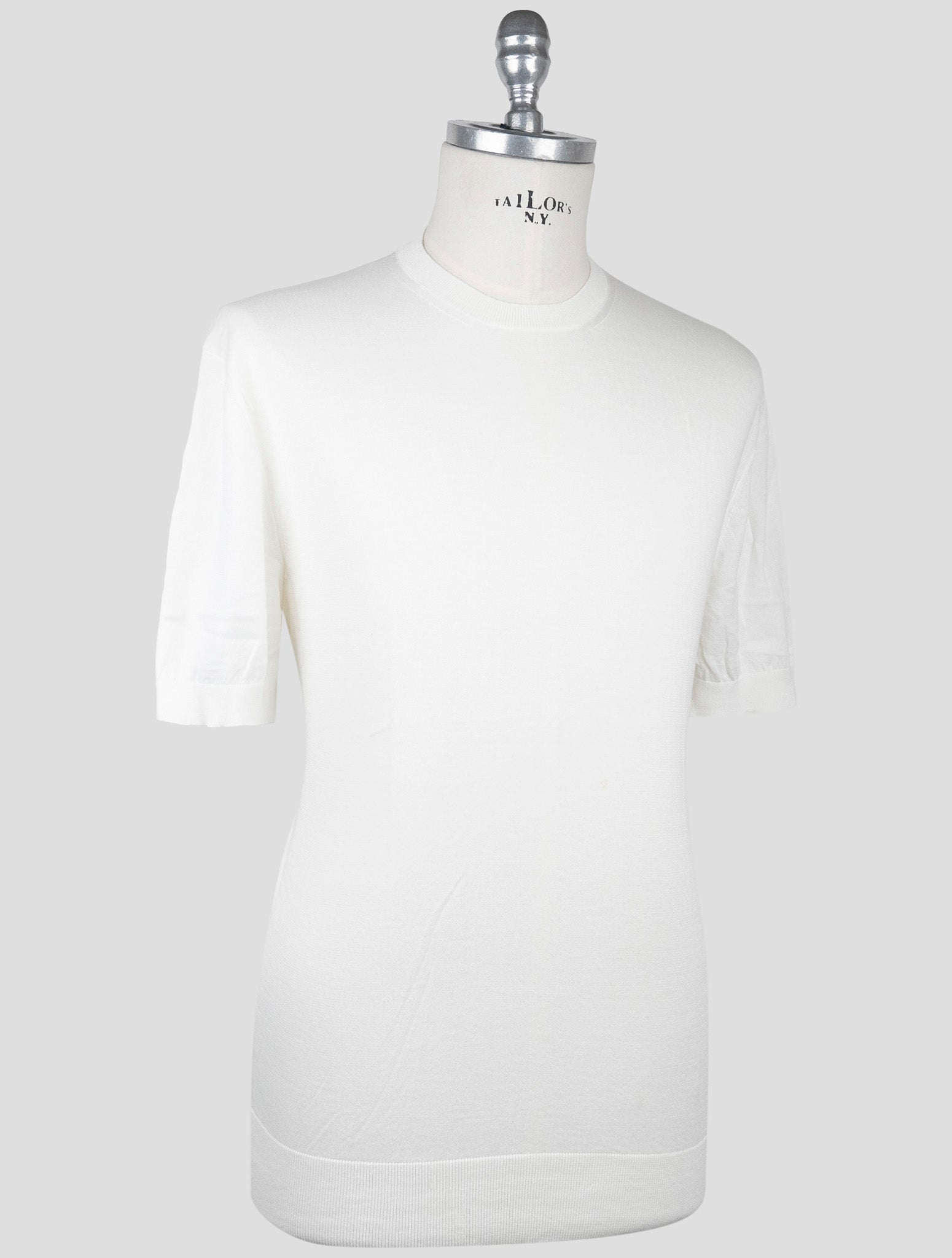 Kiton Knt White Cotton T-Shirt