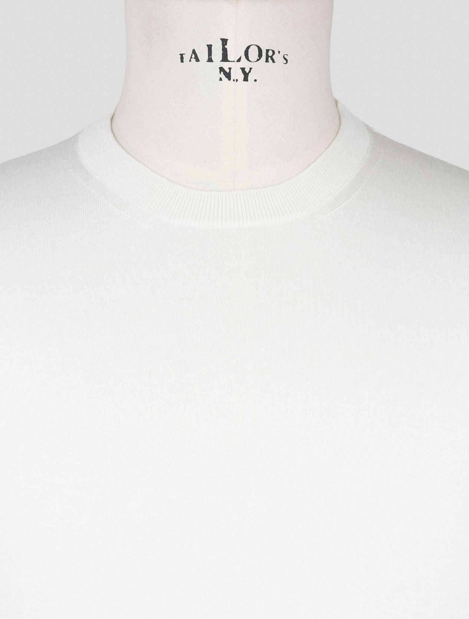 Kiton Knt White Cotton T-Shirt