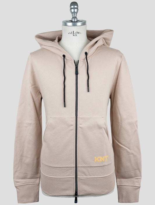 Kiton Knt Beige Cotton Sweater Full Zip