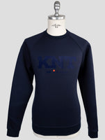 Kiton Knt Blue Cotton Sweater Crewneck
