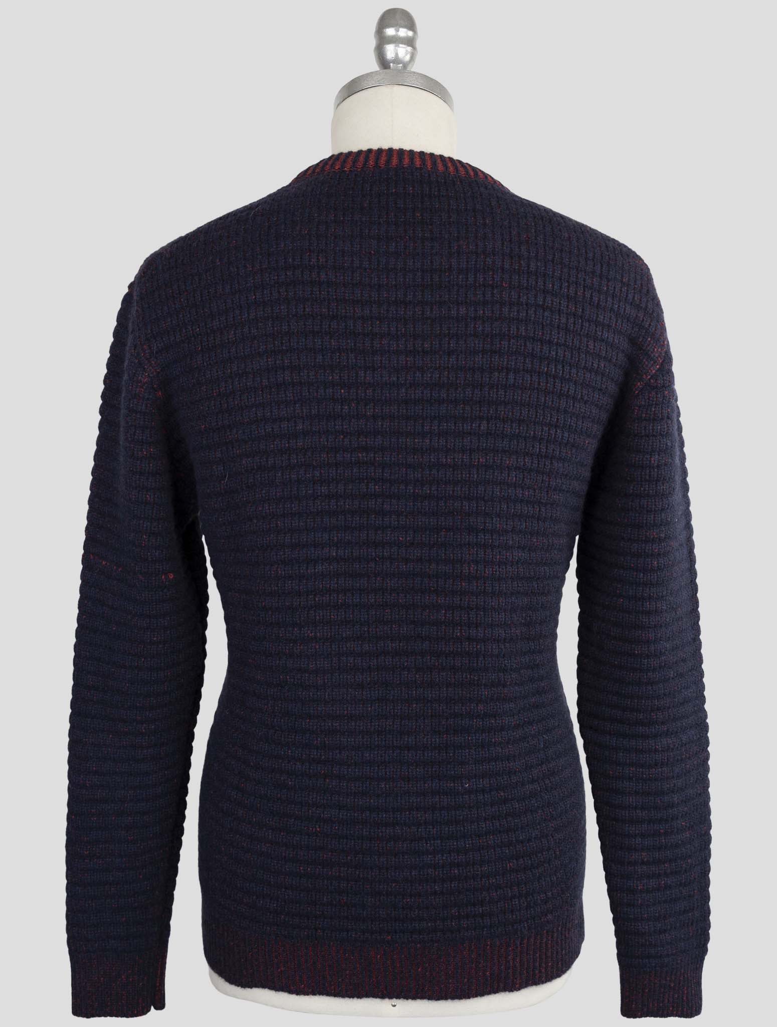 Kiton Blue Cashmere Sweater Crewneck