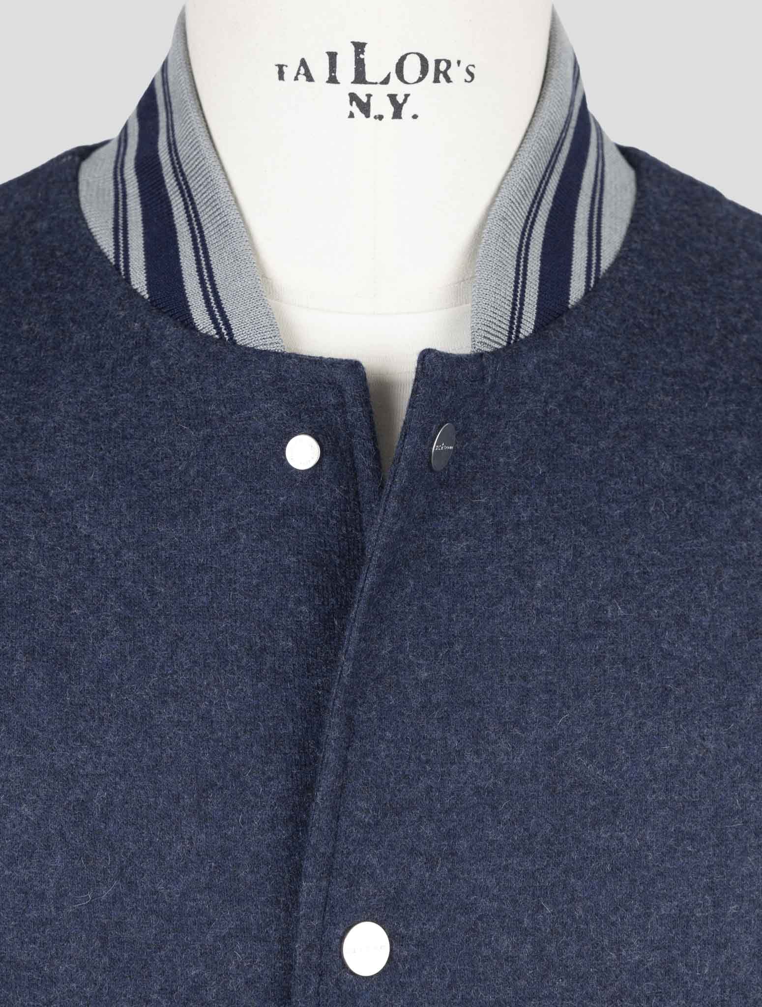Kiton Blue Cashmere Pa Coat