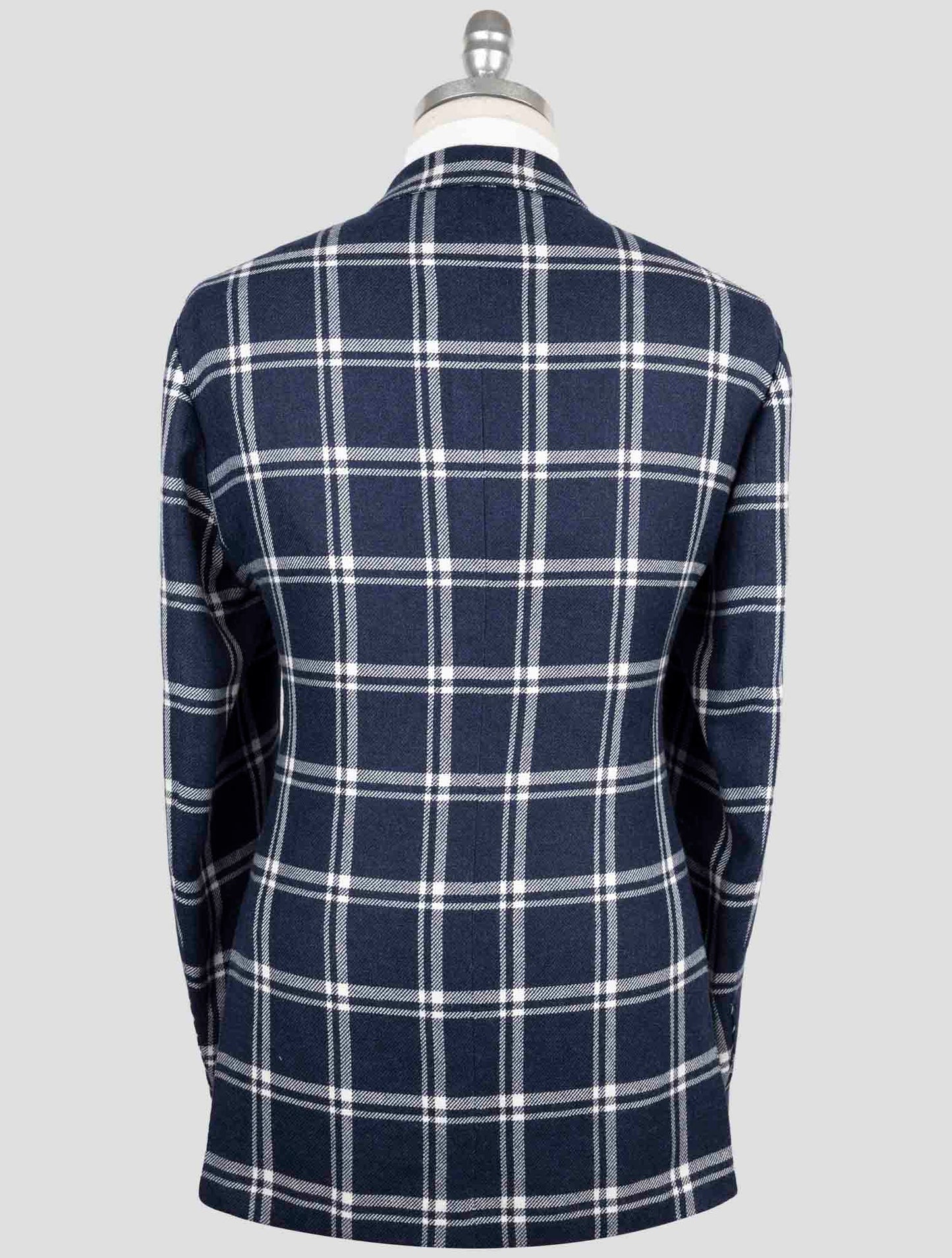 Kiton Blue Linen Cashmere Blazer