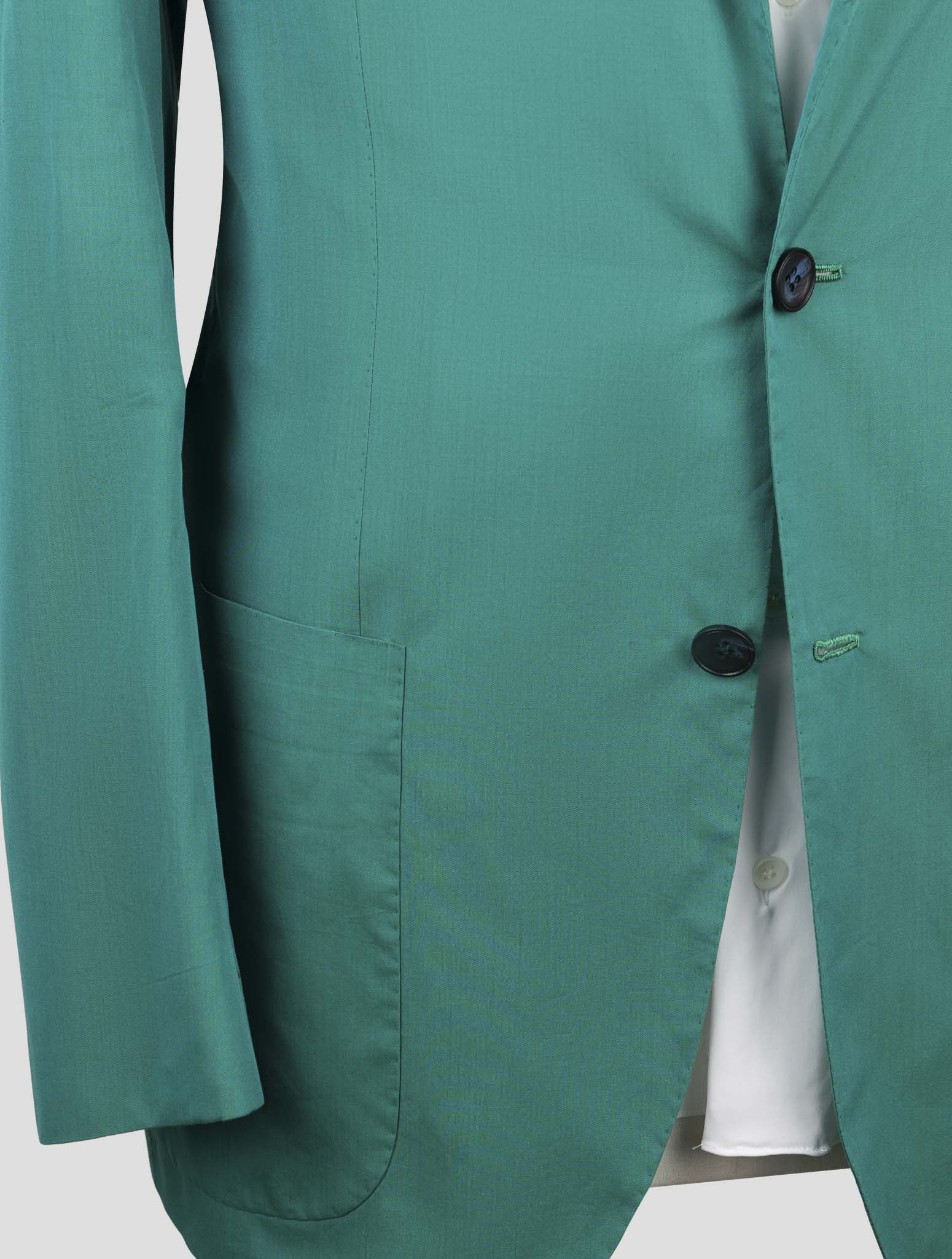 Kiton Green Cotton Blazer